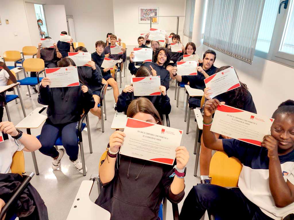 Primera visita al Banco de Sangre y Tejidos de Aragón-diploma
